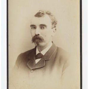 Cab Card Photo Man From Portland, Me, By Mc Kenney