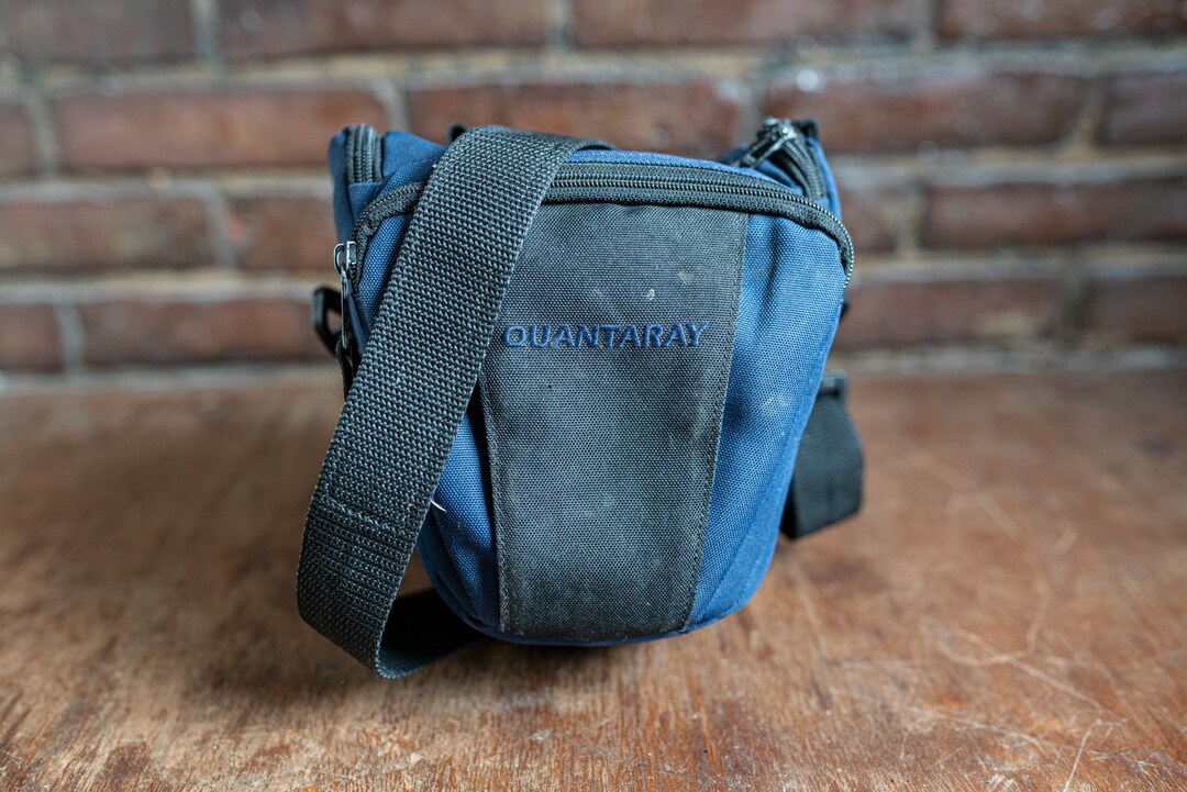 Blue Quantaray Camera Bag W/ Strap Etsy