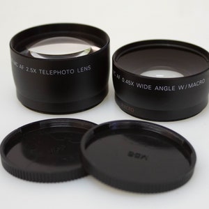 Decophoto high def 58mm Wide Angle/Macro & Telephoto Lens - SET OF 2