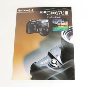 Fuji FujiFilm GW670III Professional Ulotka