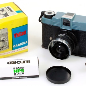 Cámara de 120 mm con película en caja