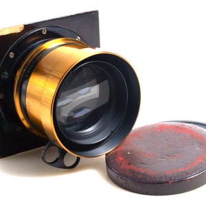 380mm F4.5 Taylor-Hobson Cooke Brass Portrait Lens Series IIE, Soft Focus