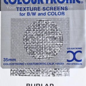 Darkroom 35mm Texture Screen for Darkroom Printing, Burlap
