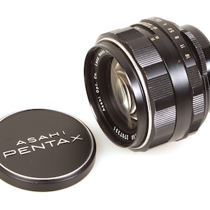 Asahi Pentax Super Takumar 50mm f/1.4 MF Lens M42 w/ Caps