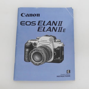 Canon EOS Elan II/IIE Camera Manual in English
