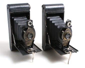1920年代のヴィンテージ折りたたみカメラ、No.3A Ansco、歴史的な
