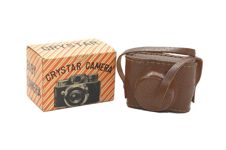 crystarヴィンテージ豆カメラ　ケース付き ミニチュアフィルムカメラ ミニチュアスパイカメラケース Crystar 箱入り - Etsy 日本