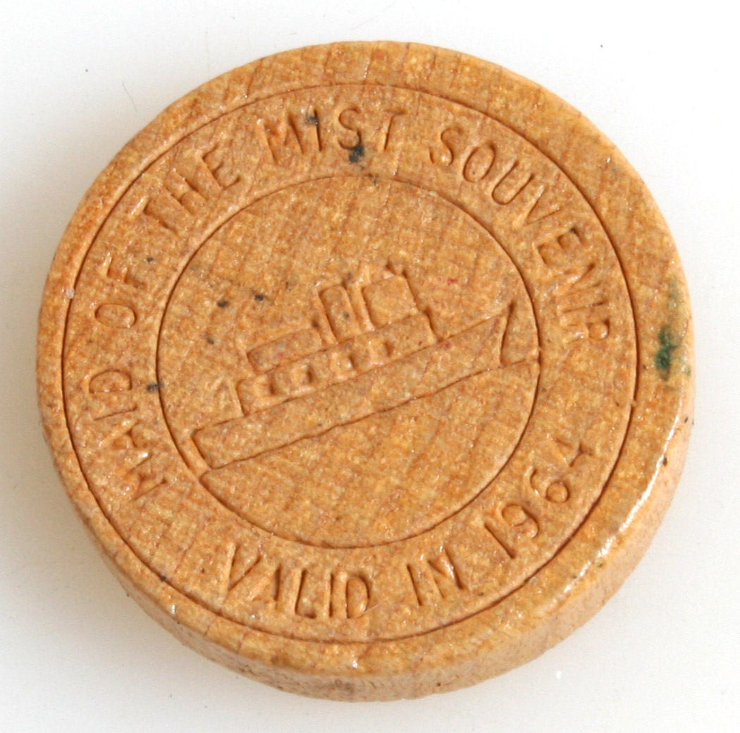1964 Niágaras de níquel de madera/ / níquel de recuerdo / / | Etsy