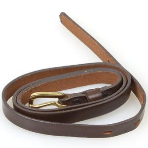 Camera Strap Brown Leather 1960s Like New