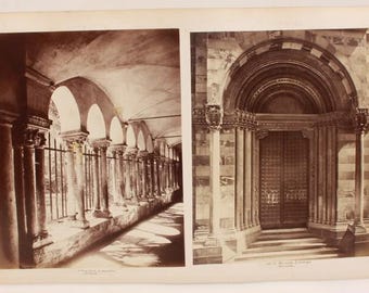 Albumen Photos Of Genoa, Italy Landmarks - Set Of 4