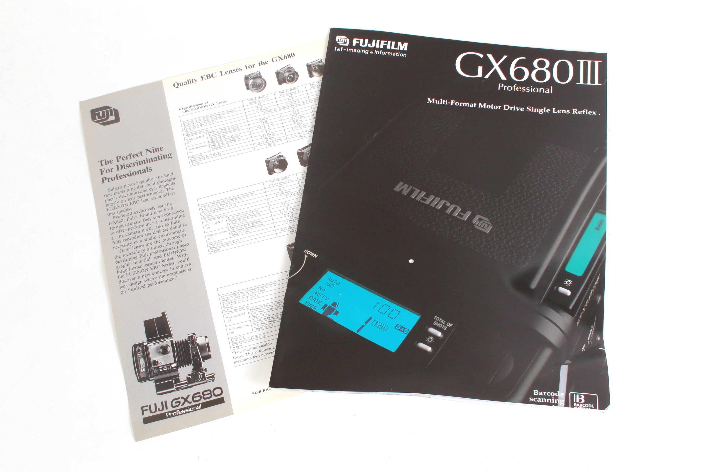 富士フイルム GX680III プロフェッショナル パンフレット + カメラ用