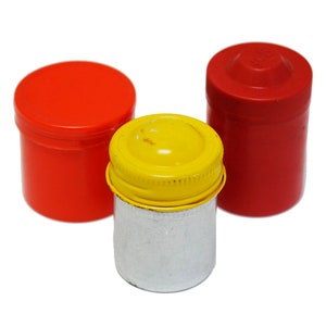 Vintage Film Canister Set de 3 - 1960s