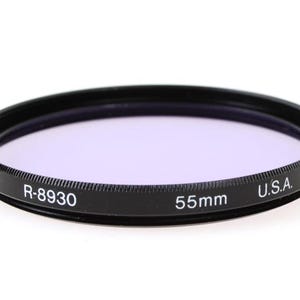 Vintage Tiffen 55mm 80C Blue Color Correction Camera Lens Filter in Original Box