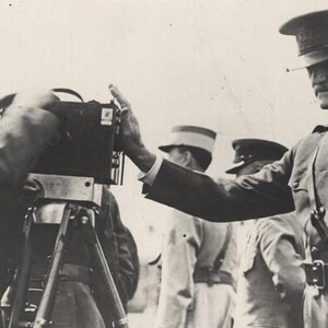 1918 Wwi General John Black Jack Pershing Stopping A Cameraman
