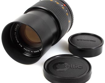 Minolta Md Film Camera Portrait Lens W/ Caps