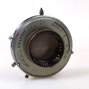 Kodak Anastigmat f4.5 6 3/8 Inch Lens in Supermatic No. 3 Shutter