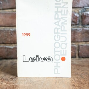 Leica Photographic Equipment Catalogue Book Brochure Price List 1959