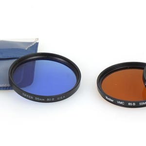 55mm Filter UV, Orange, Blue Set Of 3