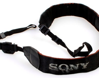 Vintage Sony Black Leather Skinny Belt - Etsy display picture 3