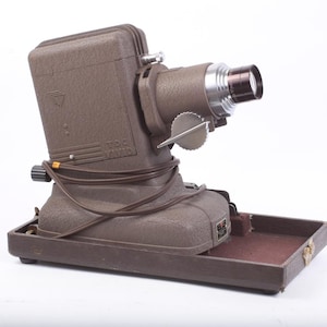 Art Deco Slide Projector w/Holder, Working