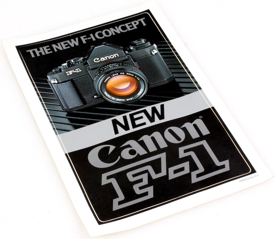 Canon F1 Camera Sticker Vintage - Etsy