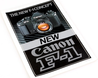 Canon F1 Camera Sticker Vintage