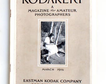 Rivista d'epoca Kodakery per fotografi amatoriali, EDIZIONE MARZO 1916