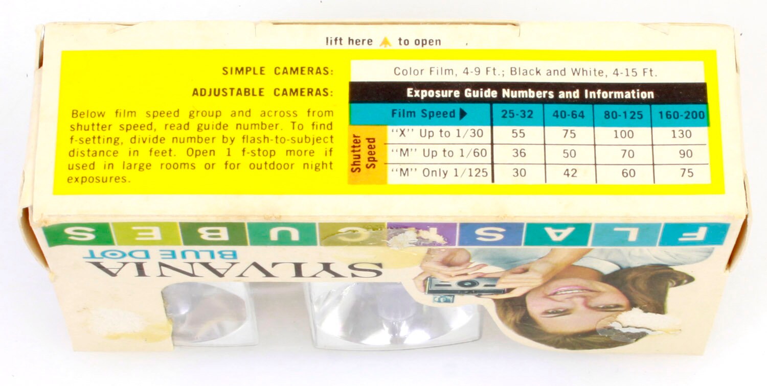 Sylvania Blue Dot Flashcubes 3 Pack 12 Flashes - Etsy