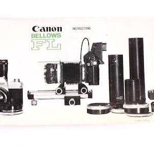 Canon Bellows FL Instructions