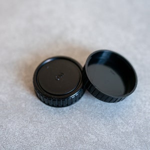 Olympus OM Mount Rear Lens Caps - Set of 2 - New Old Stock