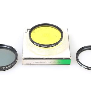49mm Filters (3) UV/Haze Polarizer Yellow