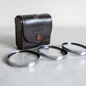 Vemar 46mm Close Up Lens Set in Leather Case - Vintage
