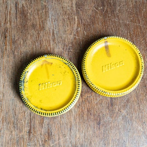 Nikon Body Caps - Set of 2 - Yellow Painted