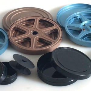 Movie Reels and Cans, SET OF 6