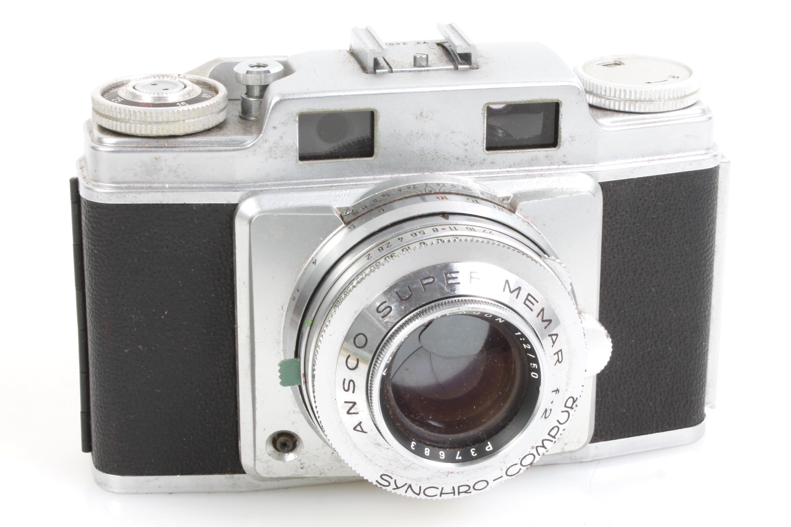 Ansco Super Memar レンジファインダーカメラ Prontor SVS Agfa f/2.8