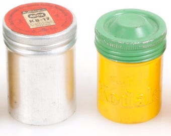 Vintage 35mm Film Cans Set of 4