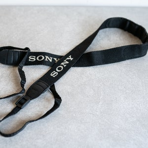 Vintage Black Sony Camera Strap