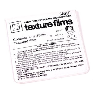 Darkroom 35mm Texture Screen for Darkroom Printing, Gesso Pattern
