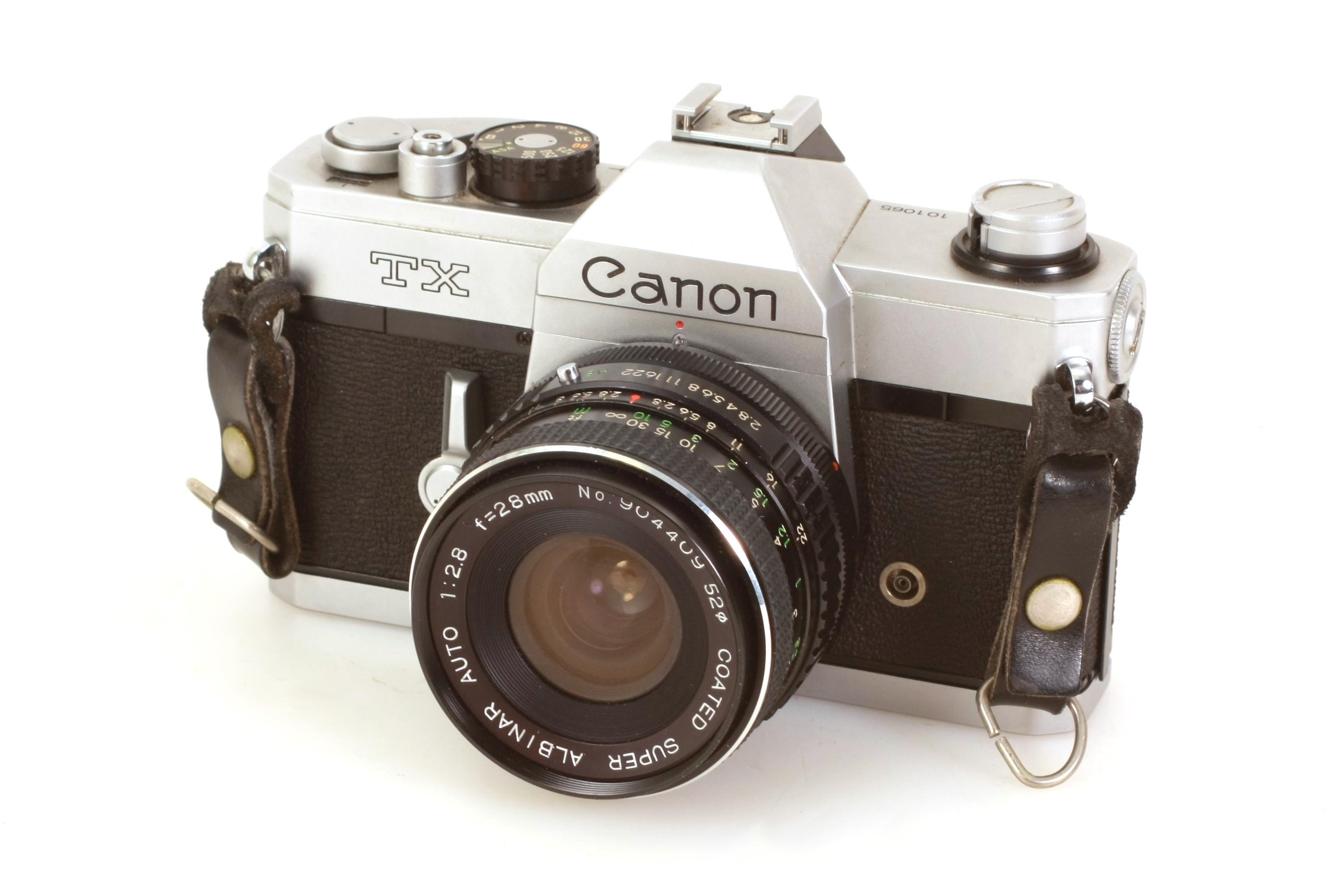 Canon TX 学生用フィルムカメラ マニュアル付き（白黒フィルム2本付き