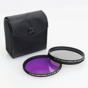 XIT Pro Series Digital 58mm Lens Filters Set of 2 in Case - FL-D and CPL
