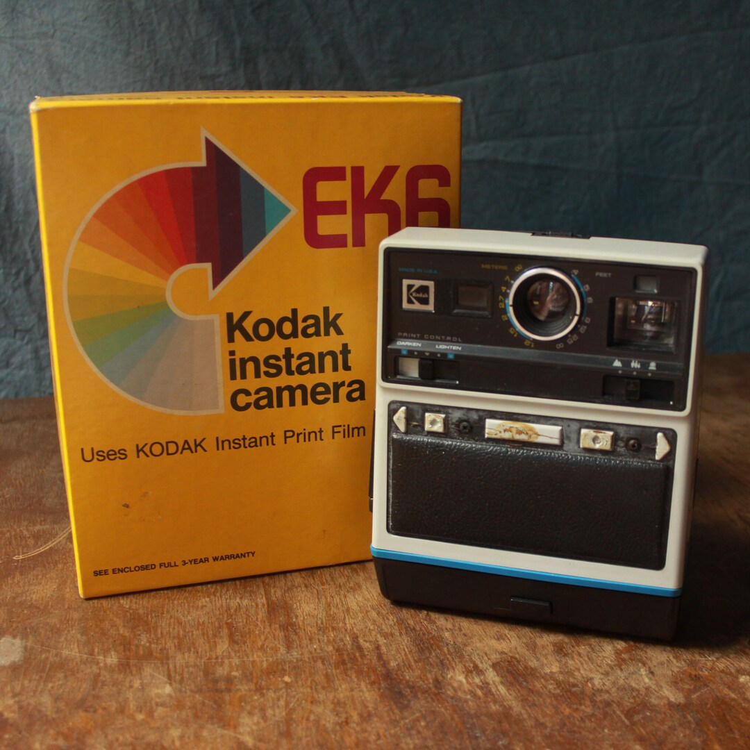 Vintage Kodak EK6 Instant Film Camera IN BOX Etsy