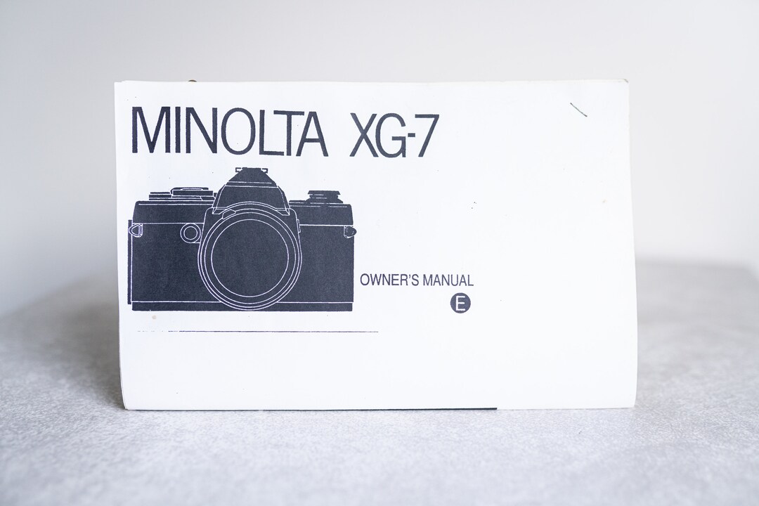 Ancien Livre Minolta XG – Objectifs Et Accessoires – édition 1980 – Occasion