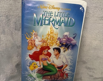 Little Mermaid VHS 1989 Black Diamond Classics Banned Cover Original Clamshell