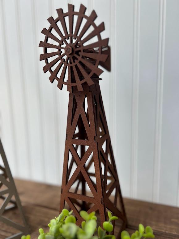 Wooden windmill/Rustic decor/Farmhouse decor/Vintage-style decor