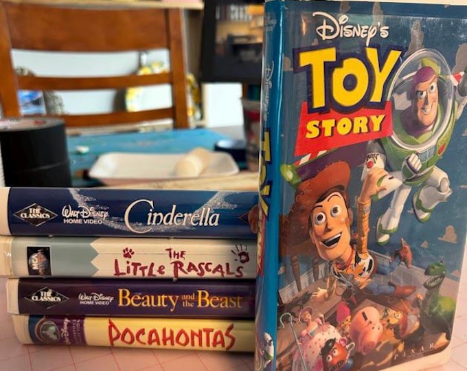 Repurposed Disney VHS Journal * VHS Notebook * Vintage Movie Lover * Upcycled Lined Journal * Retro * VHS Clamshell Cover * Upcycled Craft