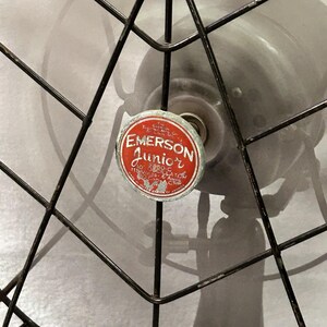 Antique Emerson Junior Desk Fan Runs Great Tilt Adjustment Issue image 2