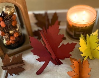 3D leaves, shelf sitters, fall decor