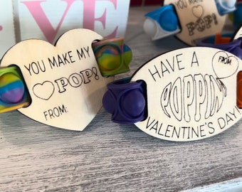 Valentine's Day gifts, Pop It gift, Valentine' Day class gift, non-candy Valentine's class gift