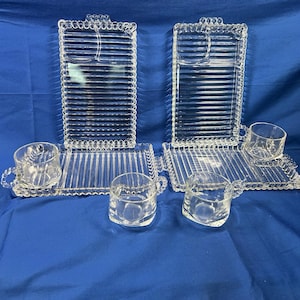 Hazel Atlas Snack Sets - Etsy