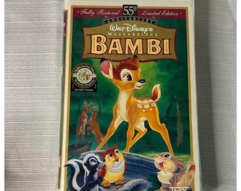 Bambi 55th Anniversary Walt Disney Masterpiece VHS Limited Edition Sealed